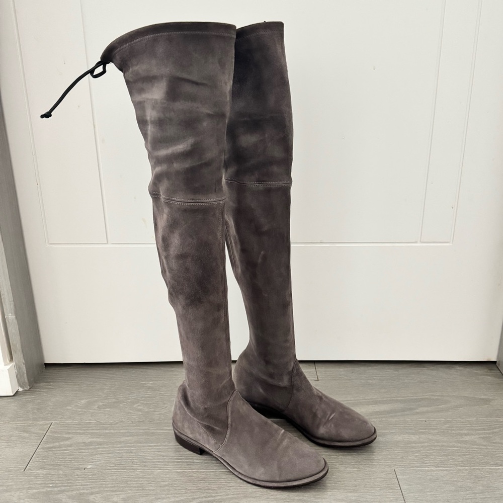 Stuart Weitzman lowland Gray Over-the-Knee Women's Boots | Size 6